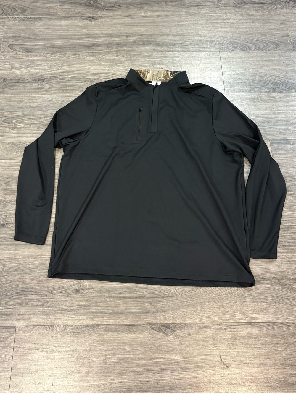 Realtree x puma Black Performance Quarter-Zip Pullover